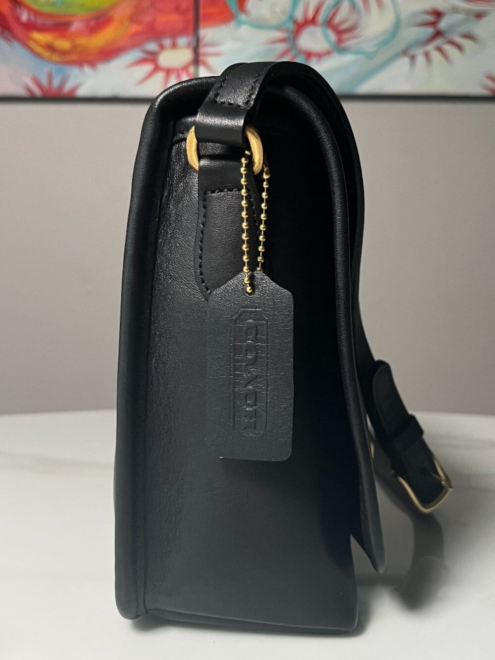 Coach Legacy Companion Flap Crossbody Vintage Bag Black 9076 NWOT - Picture 4 of 15